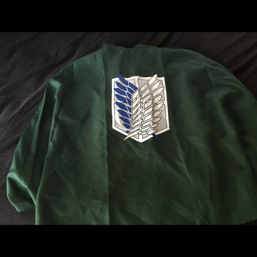 Hooded Attack On Titan Scout Corps Cosplay Cape